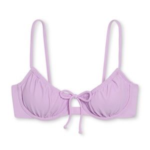 NWT Xhilaration Shirred Underwire Bikini Top